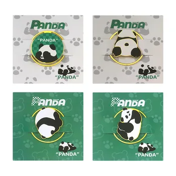 12 Gab Gudrs Panda Dzīvnieku Metāla Krāsu Grāmatzīmi / Ikdienas Sērija Kancelejas Preces /Jauku Ceļojumu Dāvanu Bērniem Studentu Viesis