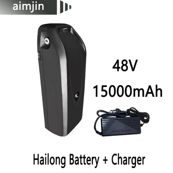 18650 48V 15000mAh Litija Akumulators Ebike Piemērots Hailong Elektrisko Velosipēdu 350W 500W 750W 1000W Lādētājs+ Šūnu