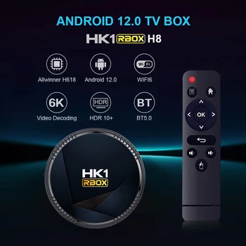 2023 Smart BOX LEMFO HK1 RBOX H8 Android TV Box Allwinner H618 Wifi6 BT5.0 H. 265 4K HDR Set Top Box iptv Media Player Android 12