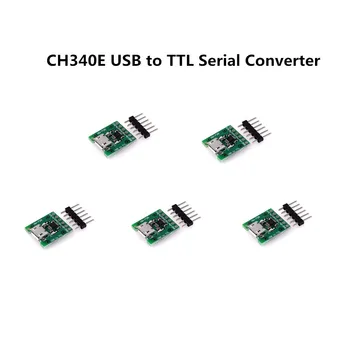 5gab CH340E USB uz TTL Sērijas Pārveidotājs, 5V/3.3 V Alternatīvu CH340G Modulis Arduino Pro Mini CH340