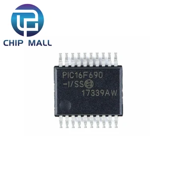 PIC16F690-I/SS SSOP-20 Mikrokontrolleru / 8-Bitu Mikroshēmas Oriģinālu Jaunu Akciju